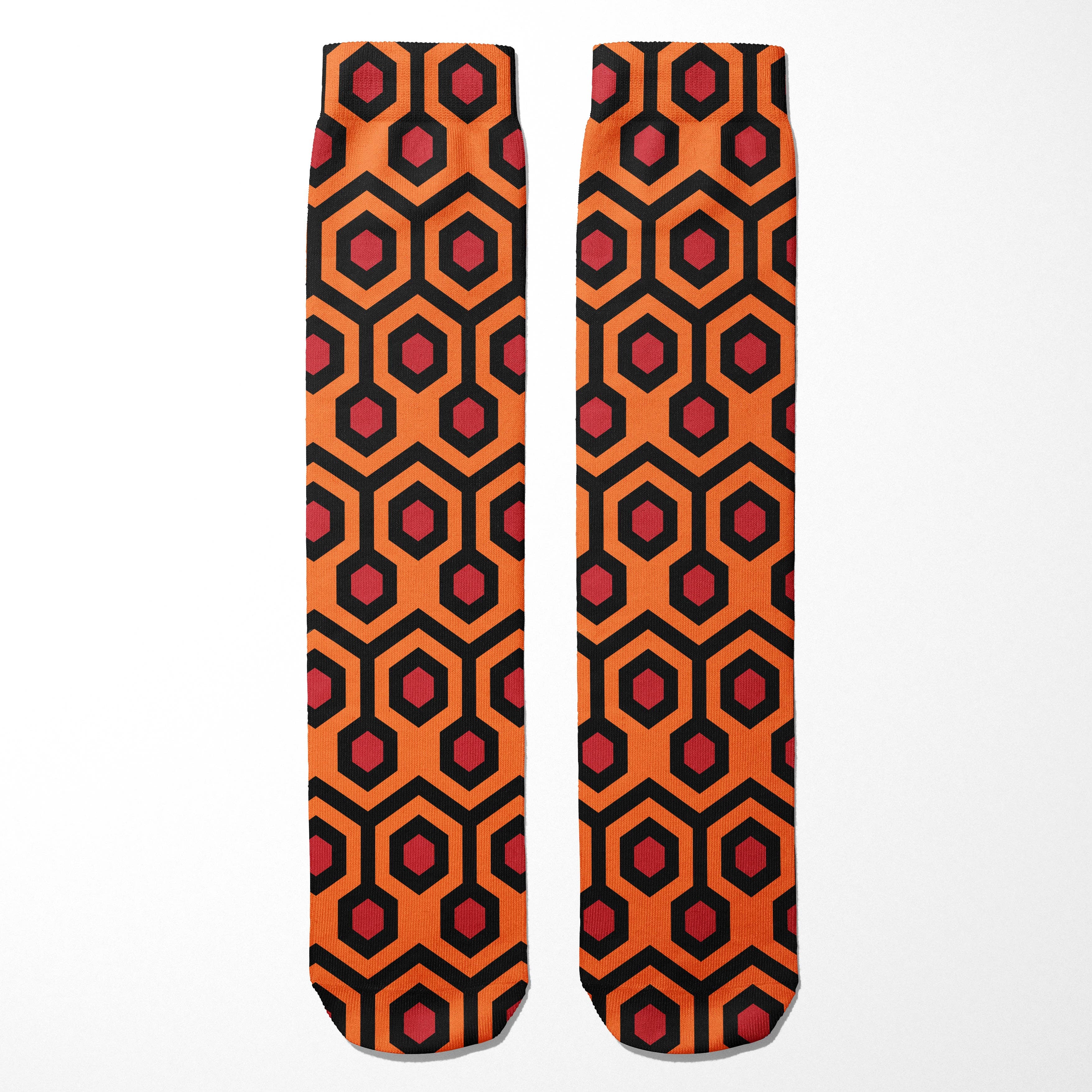 Overlook Hotel Carpet Socks