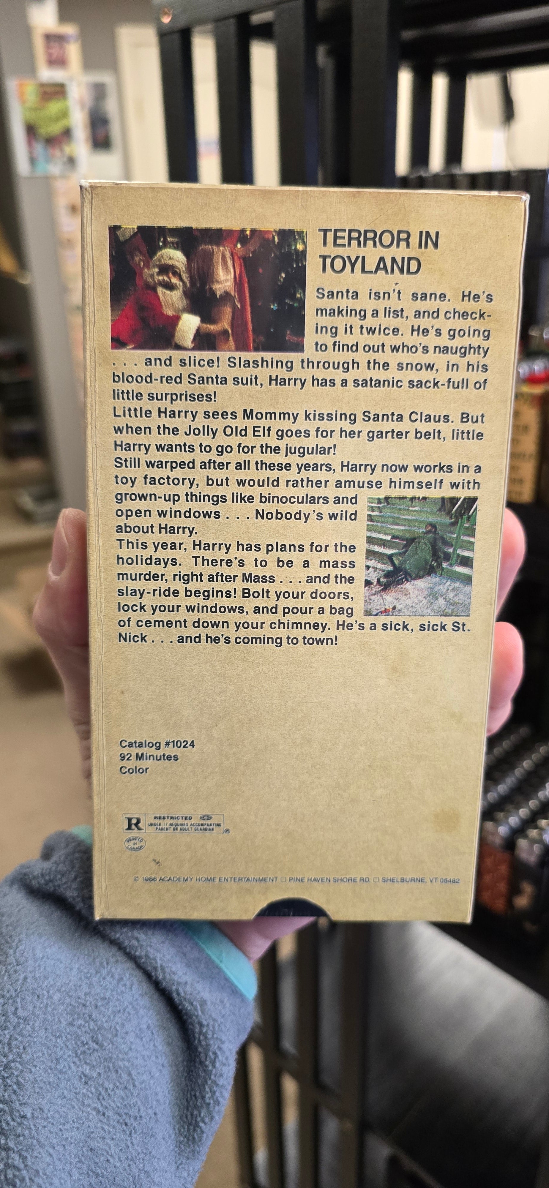 Terror in Toyland VHS Sealed Boot