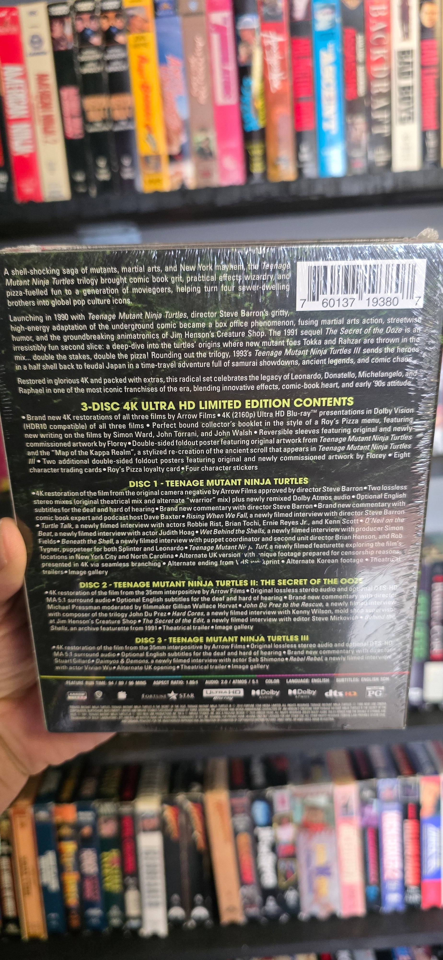 Teenage Mutant Ninja Turtles Trilogy Limited Edition 4K UHD