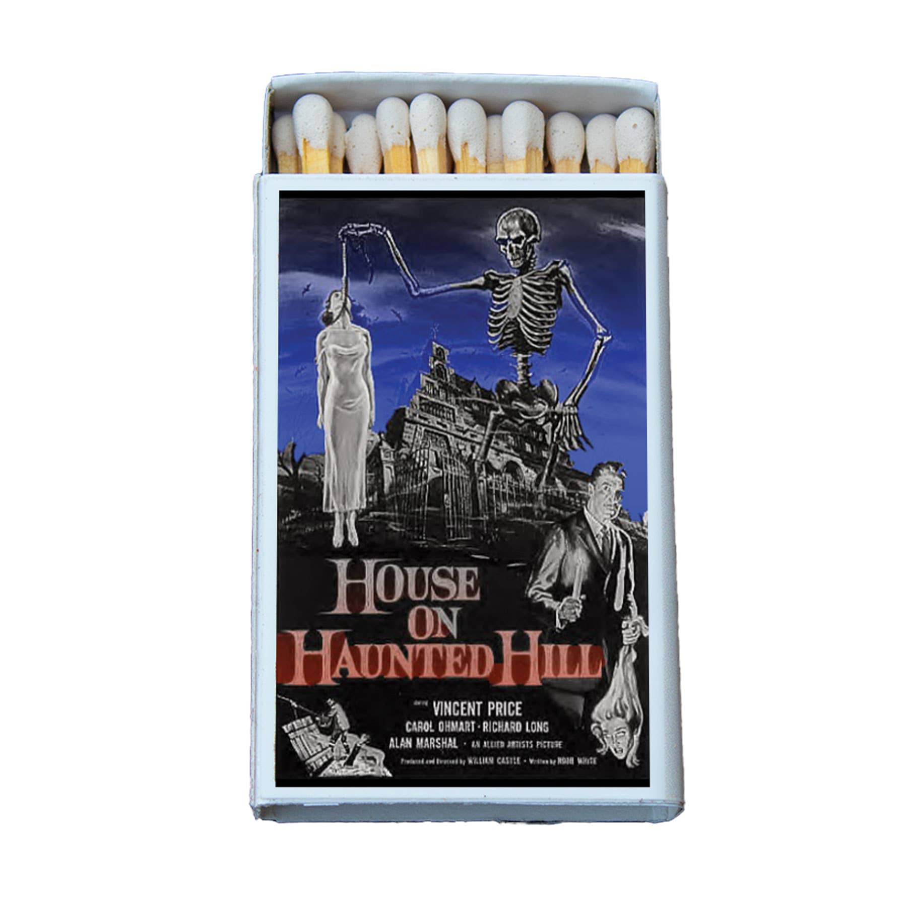 House on Haunted Hill / Matches • Classic Horror Movie Matchbox • Candle Acc