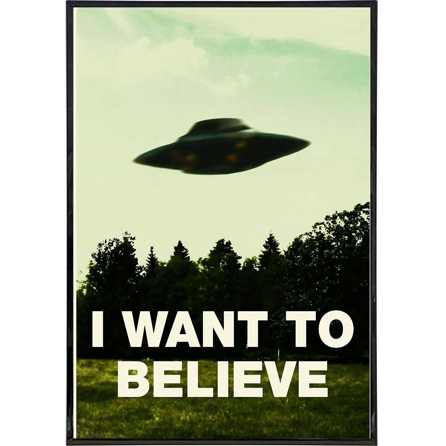 X-Files "I Want To Believe" Poster Print: Print Only