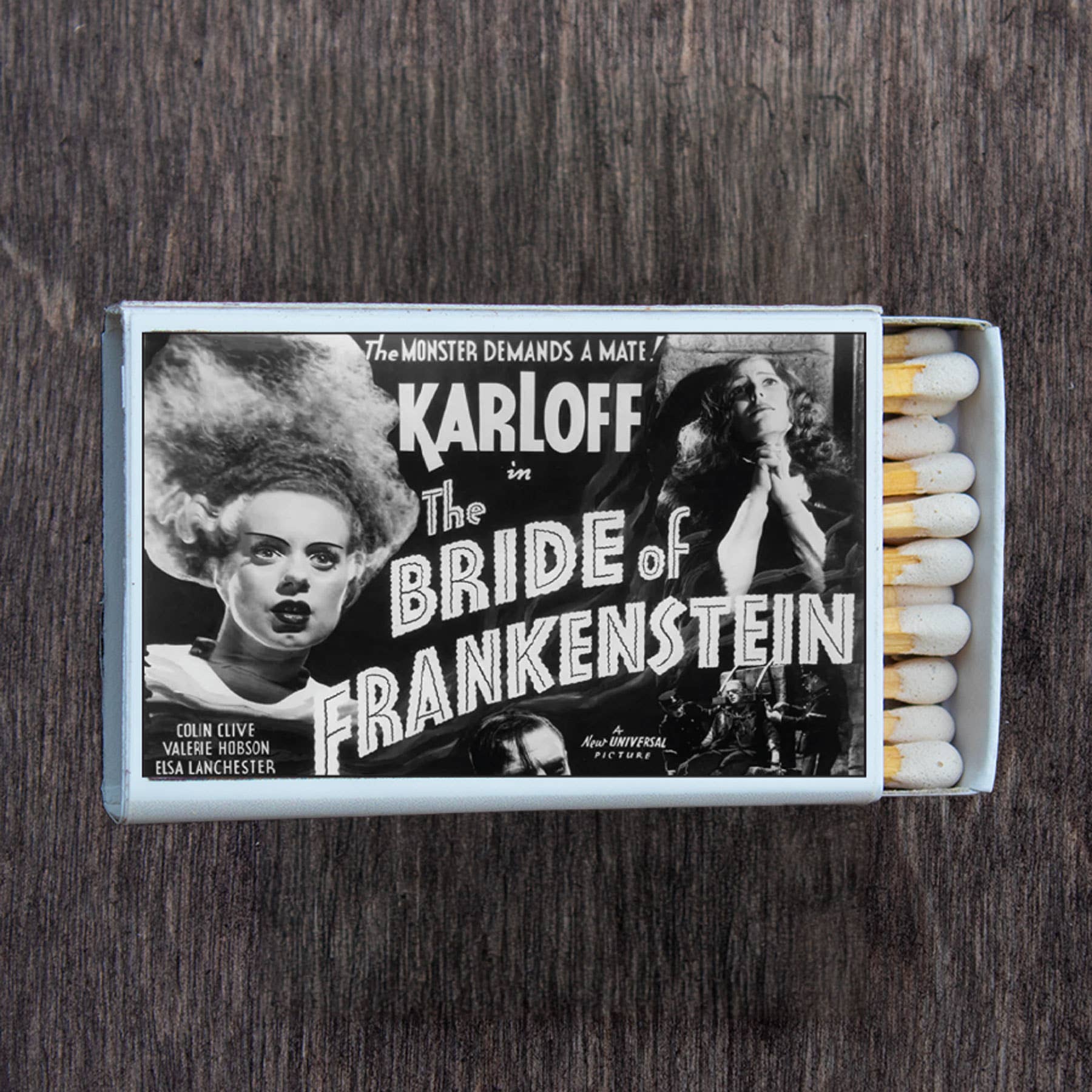 The Bride of Frankenstein/ Monster Movie Poster Matchbox • Candle Acc • Matches