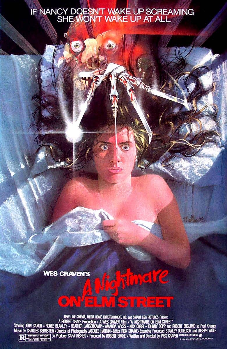 A Nightmare On Elm Street Horror Poster 24X36: Indivifually Rolled & Labeled