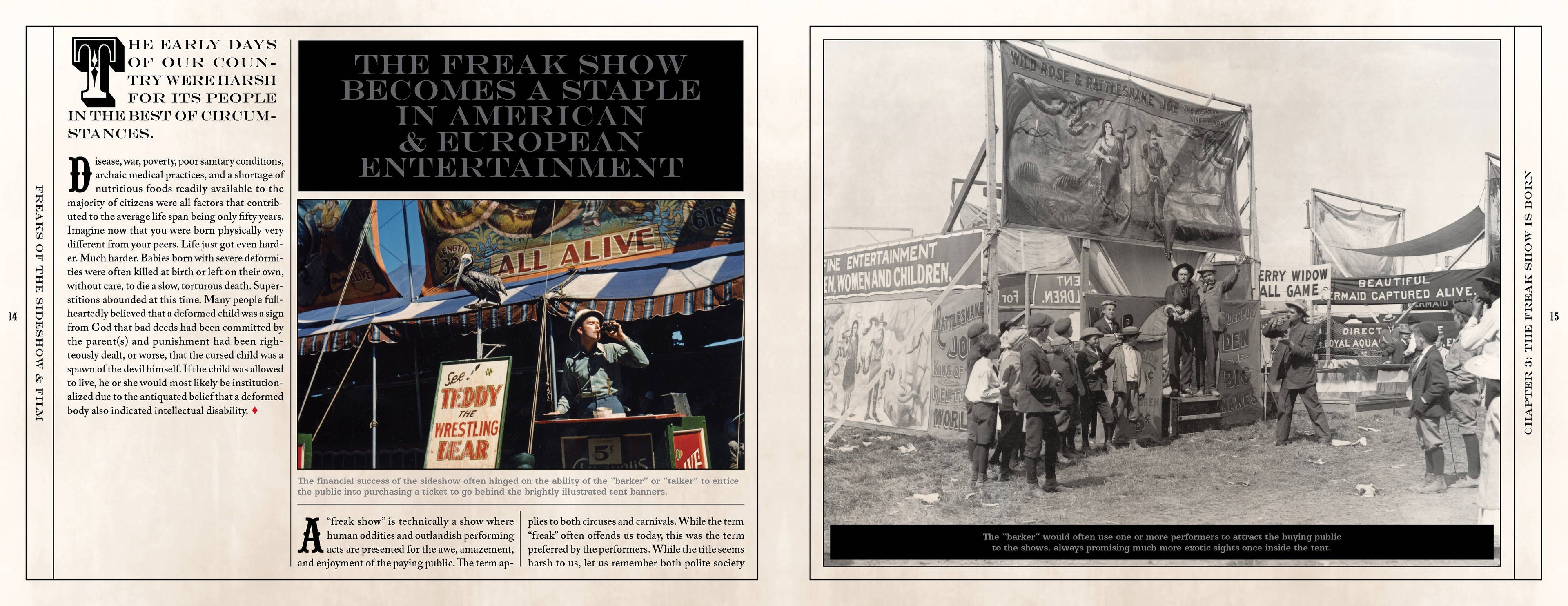Freaks of Sideshow and Film