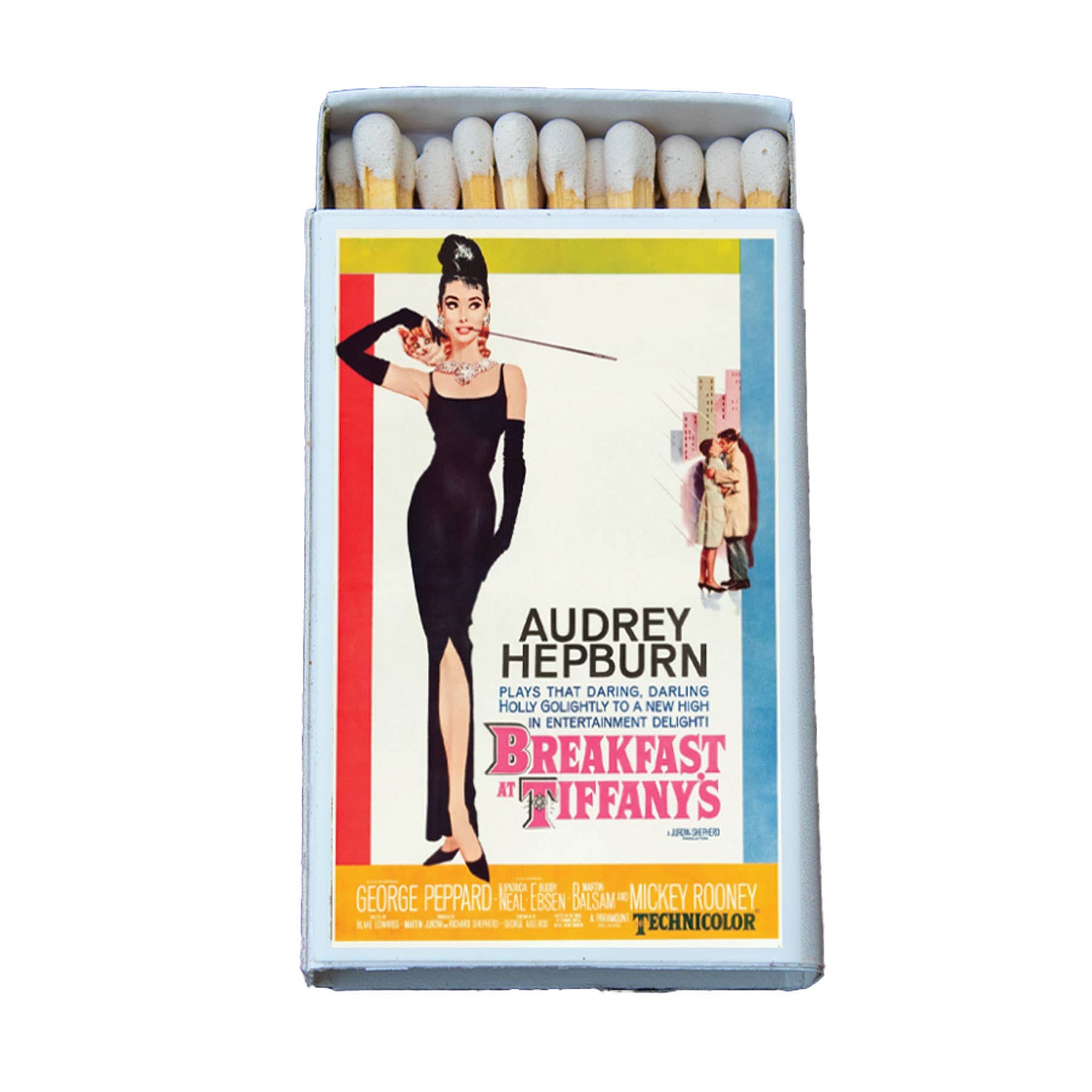 Breakfast at Tiffany's Classic Movie Poster Matchbox • Candle Acc • Matches