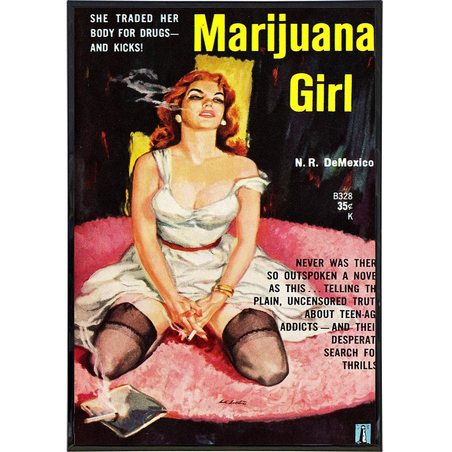 Marijuana Girl Comic Cover Print: Print Only