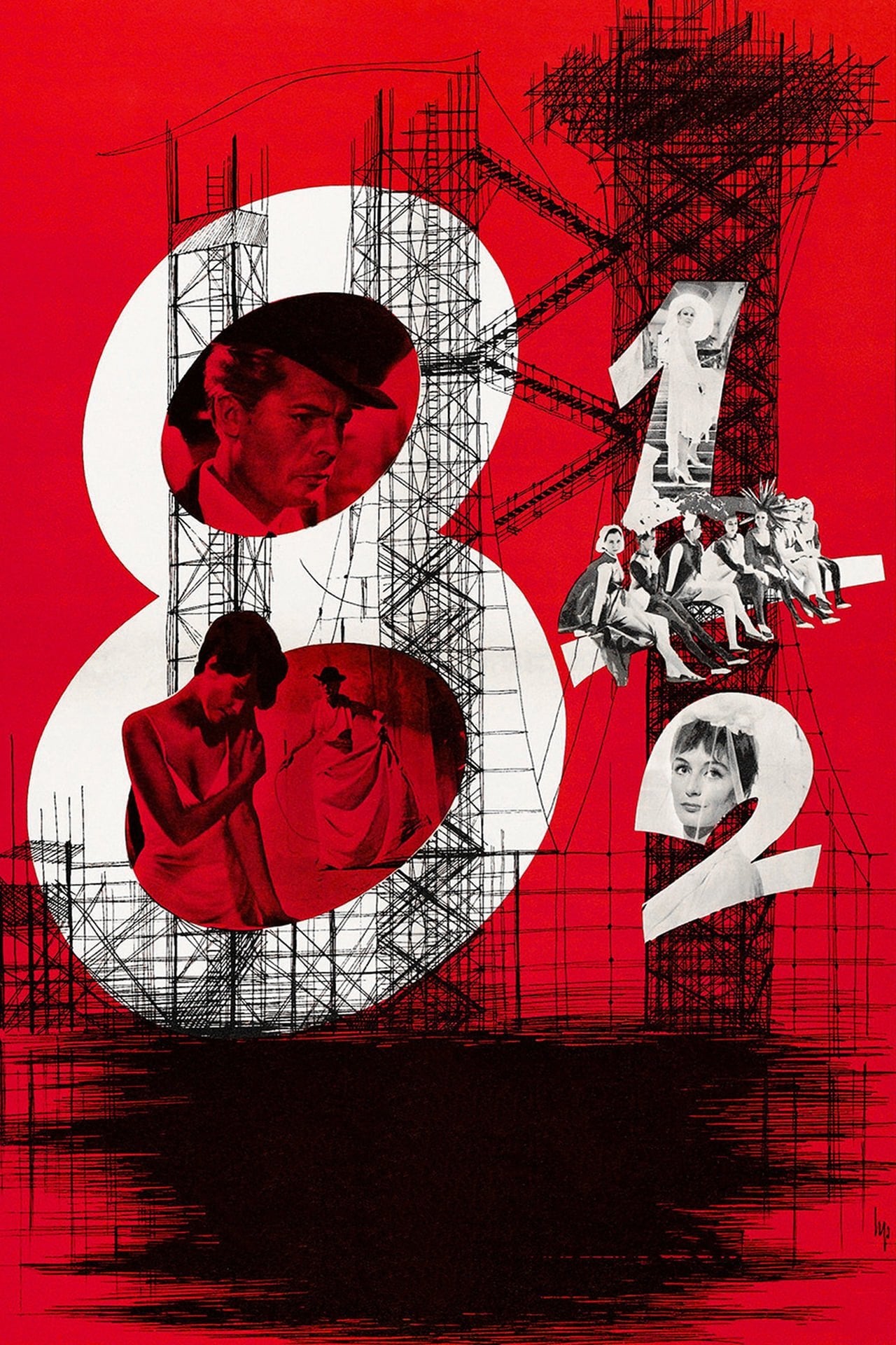 Fellini's 8 1/2 (1963) Reproduction 11" x 17" Poster