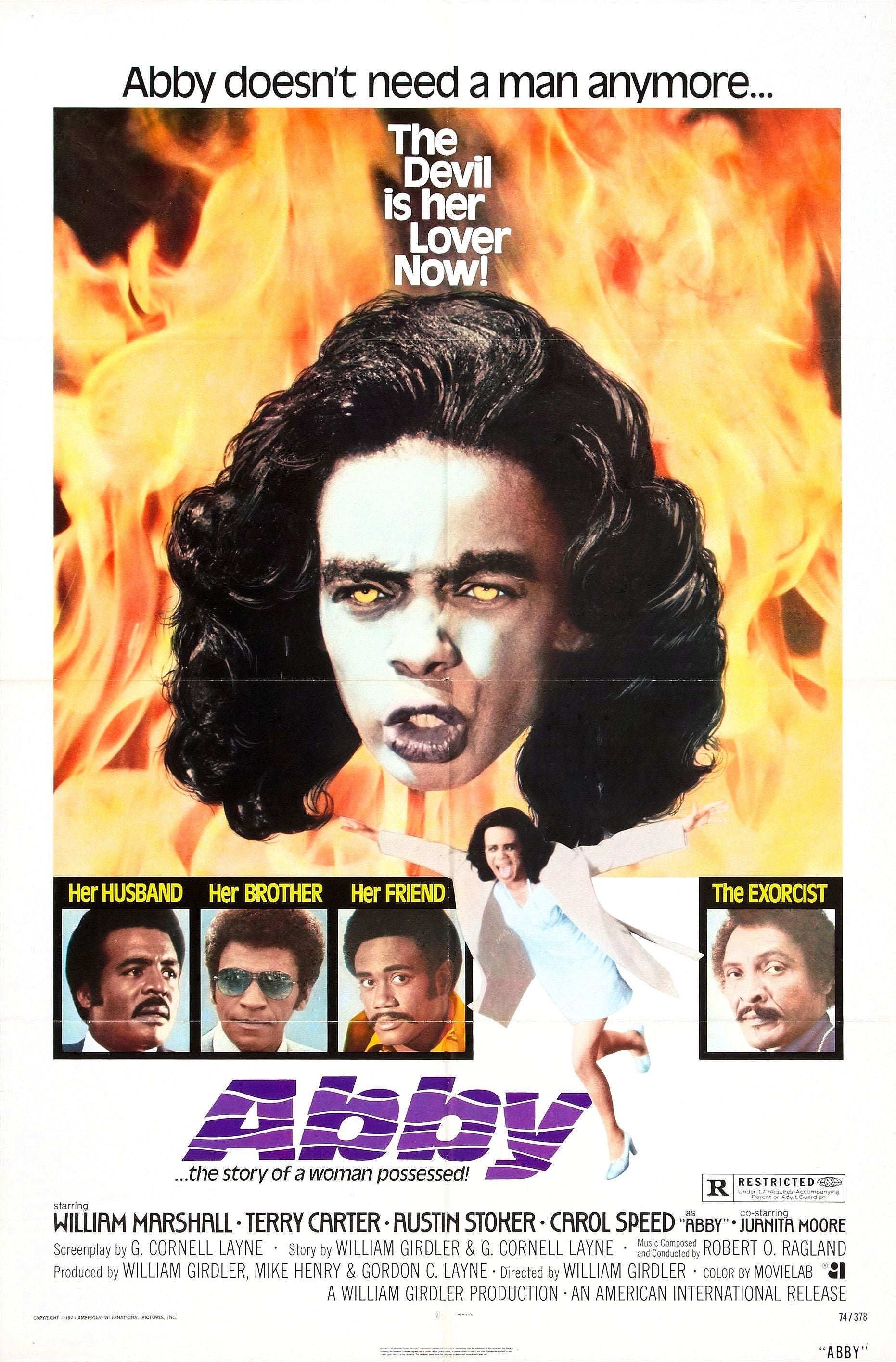 Abby (1974) Reproduction 11" x 17" Poster