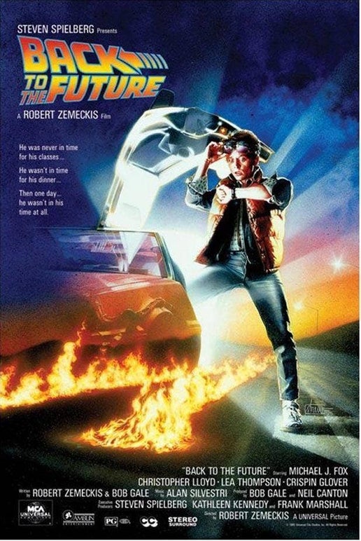 Back To The Future Movie Poster 24X36: Individually Rolled & Labeled