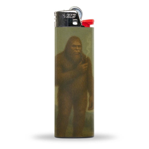 Bigfoot Smoking a Pipe Lighter