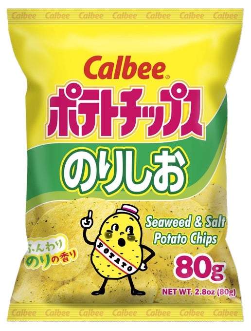 Calbee Seaweed & Salt Potato Chips 2.8oz, 12ct