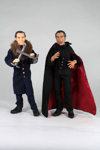 Mego - World’s Greatest Mego Monsters - Hammer Horror Dracula & Van Helsing 8" Action Figure 2-Pack with Collectible Coin