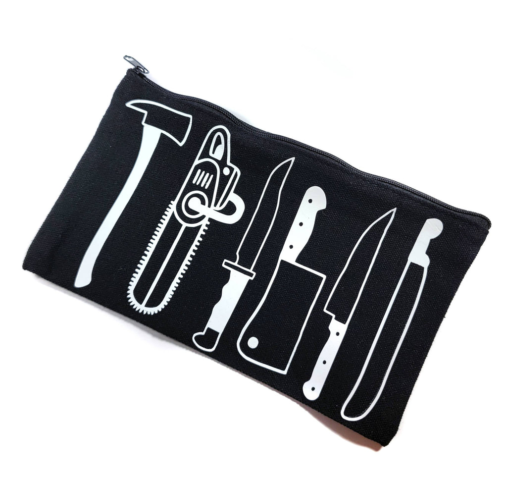 Horror Weapons Zippered Pouch Makeup Bag Pencil Case