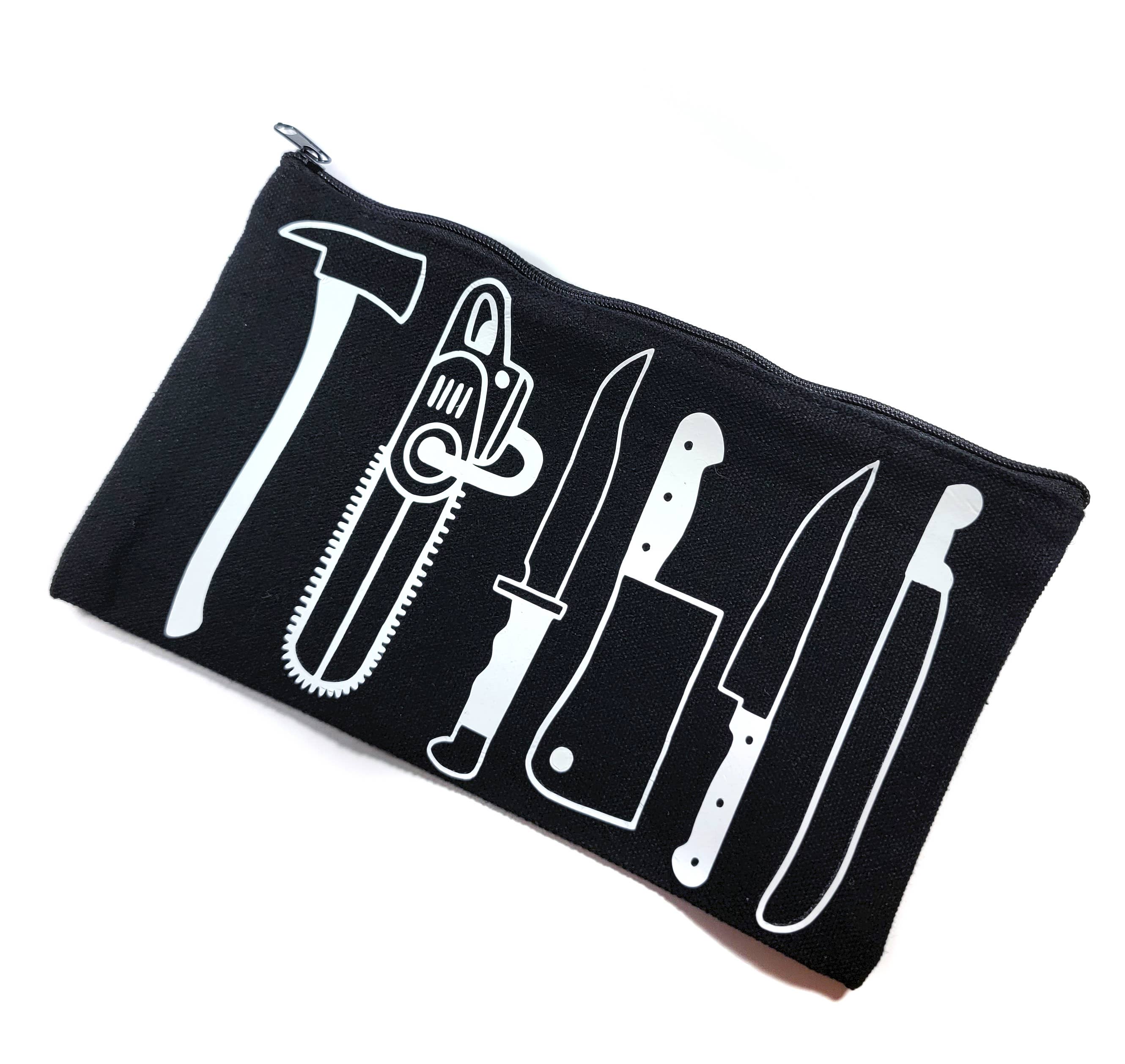 Horror Weapons Zippered Pouch Makeup Bag Pencil Case