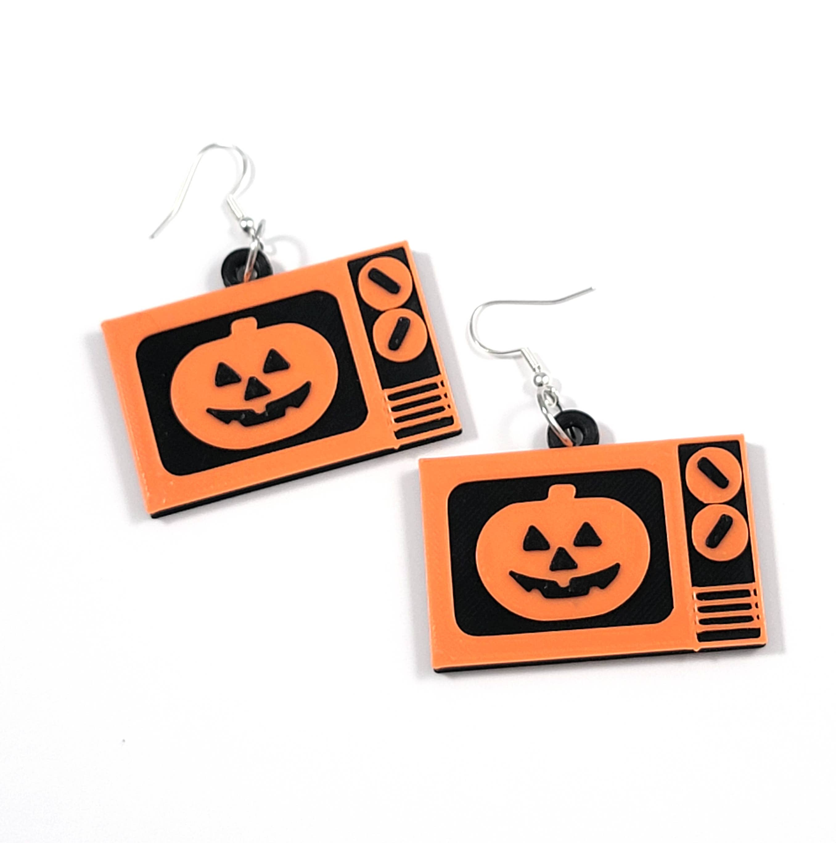 Halloween TV Horror Statement Earrings 3D Printed