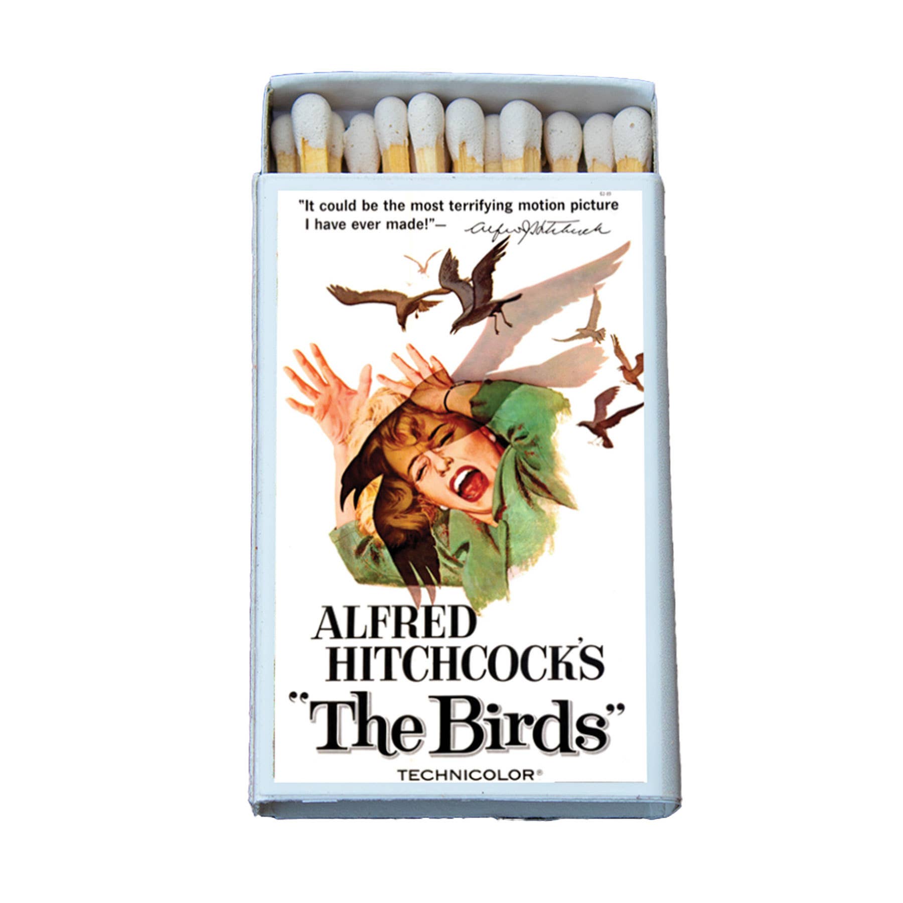 The Birds/ Classic Movie Thriller Matchbox • Candle Acc • Matches