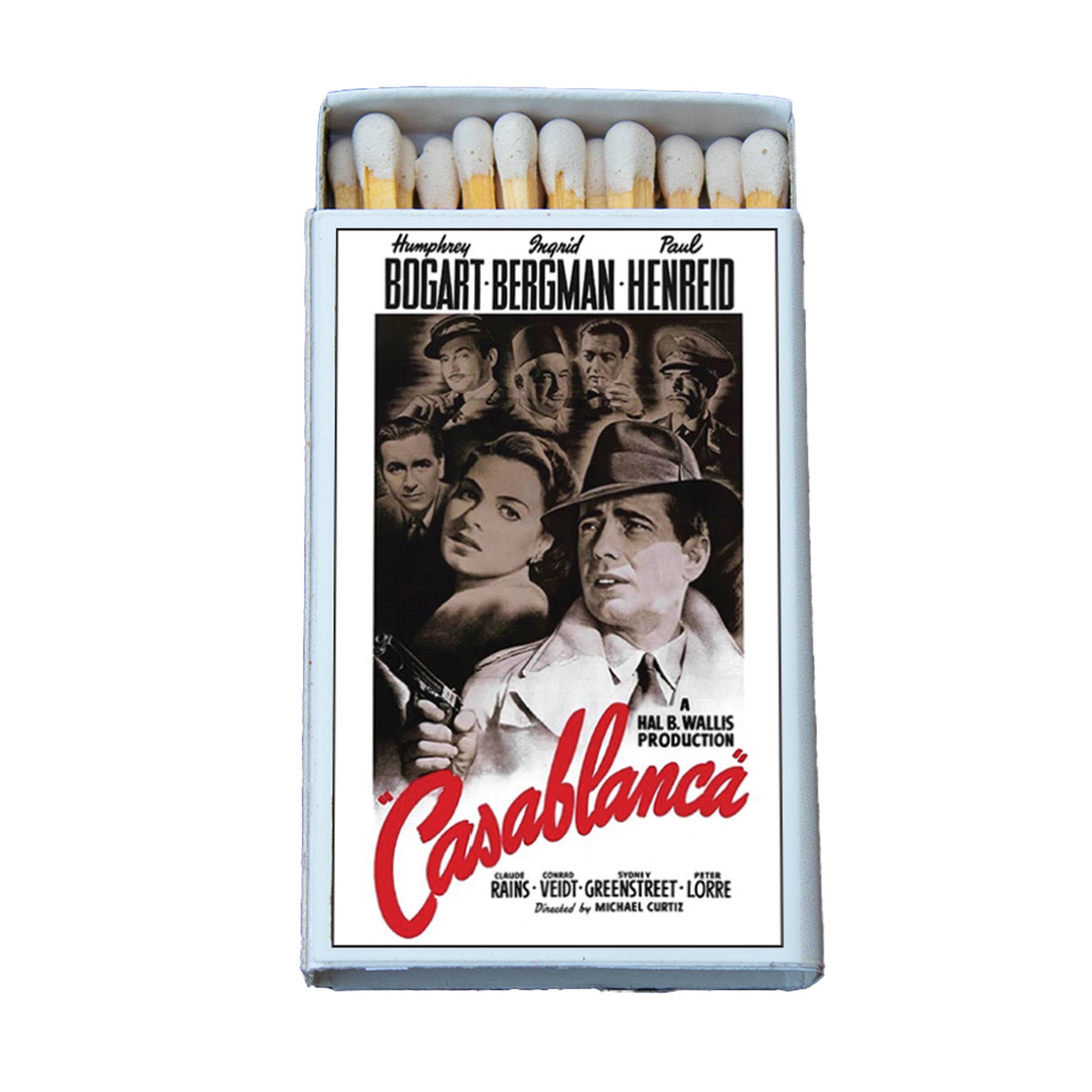 Casablanca Classic Movie Poster Matchbox • Candle Acc • Matches