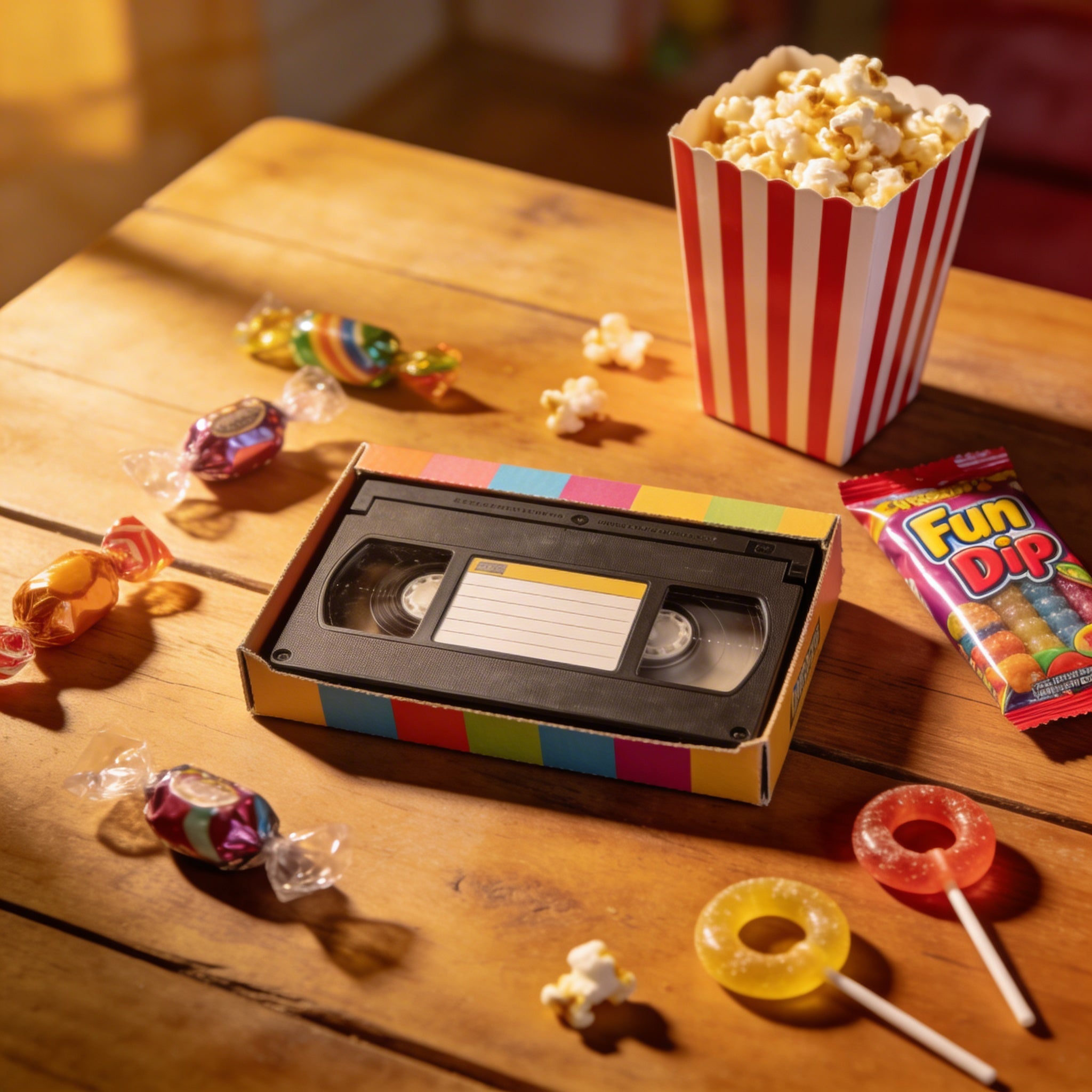 Mystery Box 1: Mystery VHS Movie and Snack Box