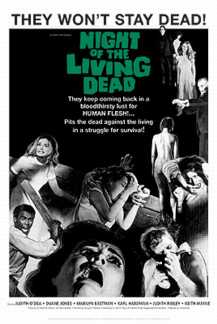 Night of the Living Dead 24x36 'They Won't Stay Dead!' Movie: Individually Rolled & Labeled