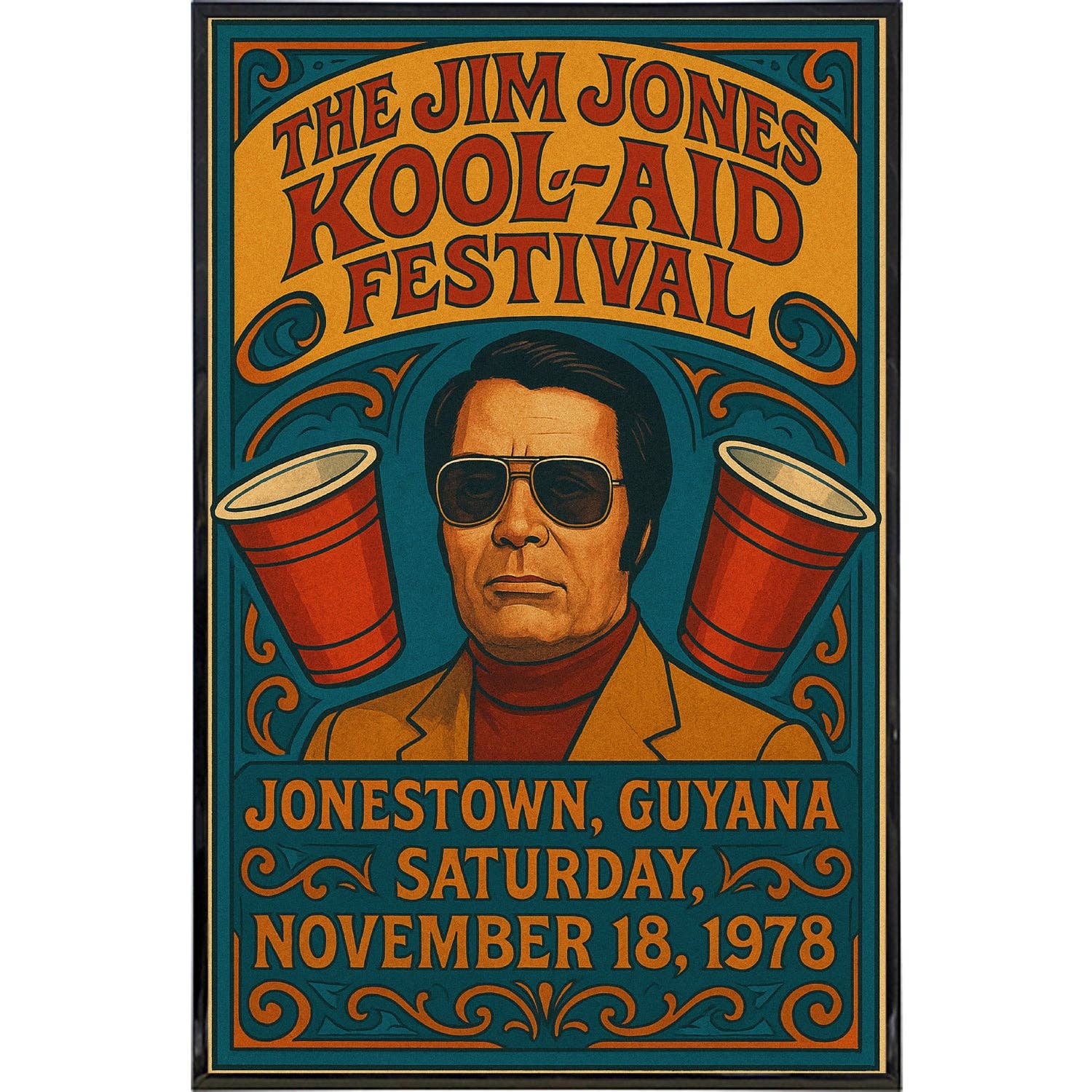 Jim Jones Festival Poster Print: Print Only