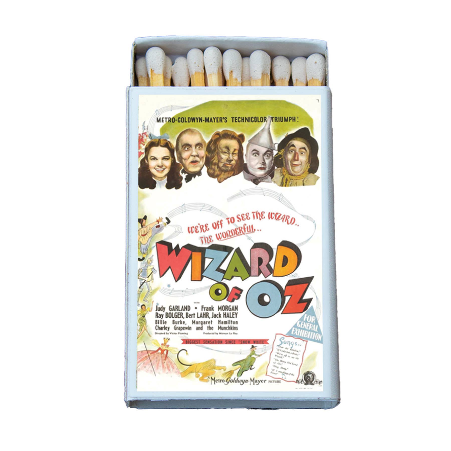 Wizard of Oz Classic Movie Matchbox • Candle Acc • Decorative Matches