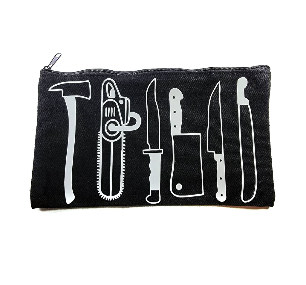 Horror Weapons Zippered Pouch Makeup Bag Pencil Case