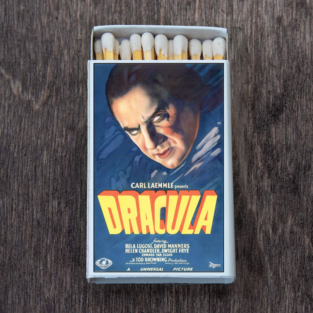 Dracula / Monster Movie Poster Matchbox • Candle Acc • Matches