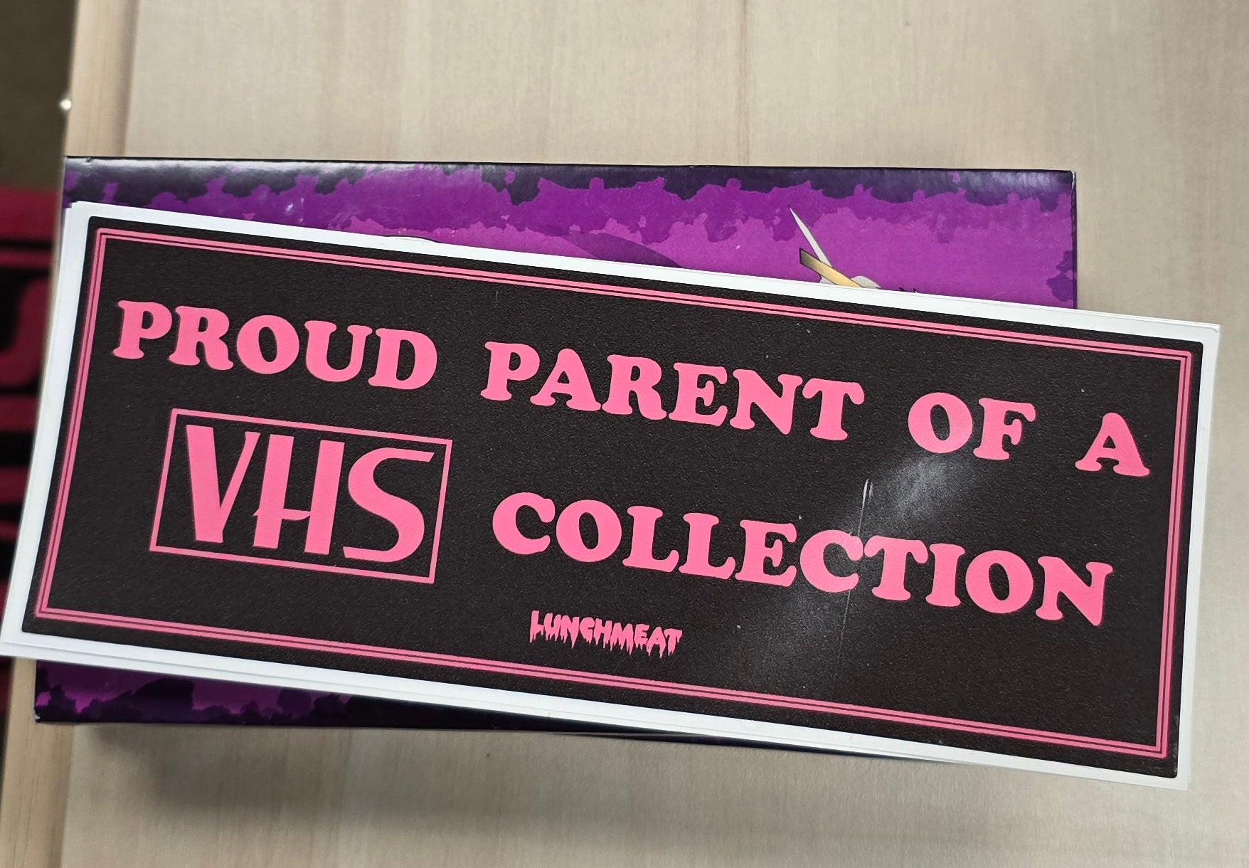 Proud Parent of a VHS Collection Sticker